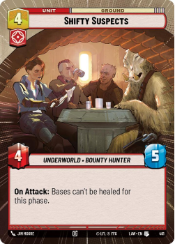 Shifty Suspects (HYPERSPACE) single card from Star Wars Unlimited