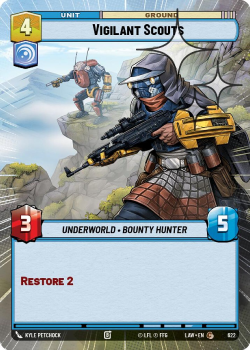 Vigilant Scouts (HYPERSPACE FOIL) single card from Star Wars Unlimited