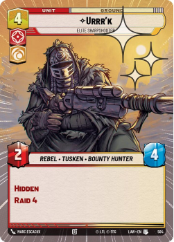 Urrr'k - Elite Sharpshooter (HYPERSPACE FOIL) single card from Star Wars Unlimited