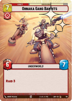 Ohnaka Gang Bandits (HYPERSPACE FOIL) single card from Star Wars Unlimited