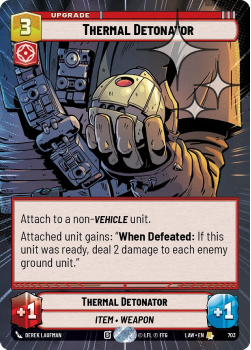 Thermal Detonator (HYPERSPACE FOIL) single card from Star Wars Unlimited