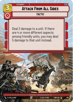 Attack From All Sides (HYPERSPACE) single card from Star Wars Unlimited