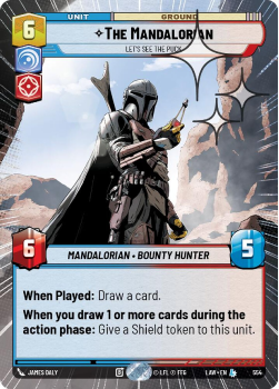 The Mandalorian - Let's See the Puck (HYPERSPACE FOIL) single card from Star Wars Unlimited
