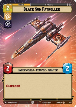 Black Sun Patroller (HYPERSPACE) single card from Star Wars Unlimited