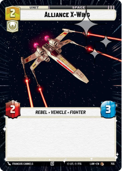 Alliance X-Wing (HYPERSPACE FOIL) single card from Star Wars Unlimited