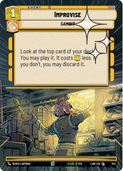 Improvise (HYPERSPACE FOIL) single card from Star Wars Unlimited