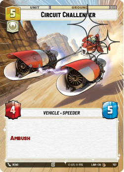 Circuit Challenger (HYPERSPACE FOIL) single card from Star Wars Unlimited