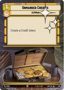 Unmarked Credits (HYPERSPACE FOIL) single card from Star Wars Unlimited