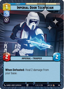 Imperial Door Technician (HYPERSPACE FOIL) single card from Star Wars Unlimited