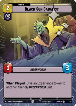 Black Sun Cabalist (HYPERSPACE FOIL) single card from Star Wars Unlimited