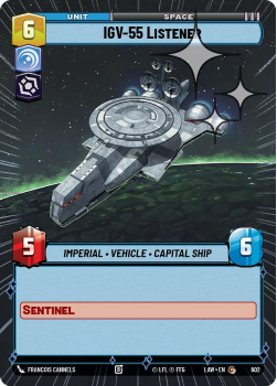 IGV-55 Listener (HYPERSPACE FOIL) single card from Star Wars Unlimited