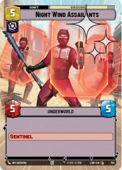Night Wind Assailants (HYPERSPACE FOIL) single card from Star Wars Unlimited