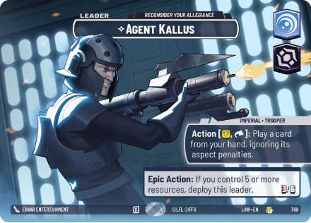 Agent Kallus - Reconsider Your Allegiance (SHOWCASE) single card from Star Wars Unlimited