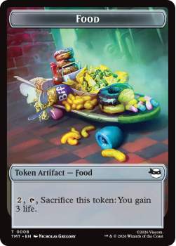 Food 0008 // Robot 0010 single card from Magic: the Gathering
