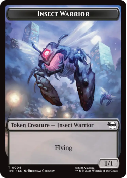 Insect Warrior 0004 // Food 0008 single card from Magic: the Gathering