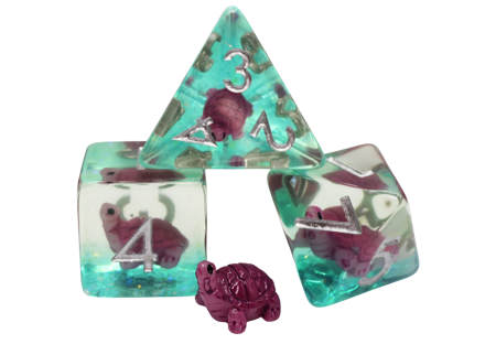 Gummy Turtle RPG Dice Set (7)
