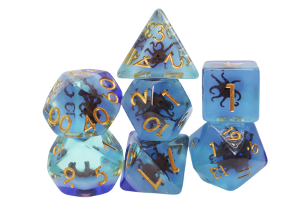 Coffee Octopus RPG Dice Set (7)