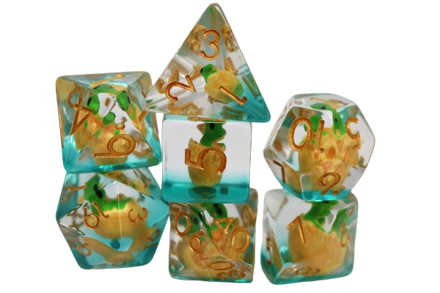 Green Dragon Hatchlings RPG Dice Set (7)