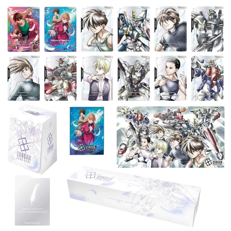 GUNDAM ウイングトレーディングカード セット Gundam Card Game Premium Accessory Set - Mobile Suit Gundam Wing