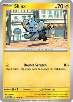 Shinx single card from Pokemon