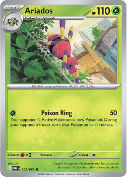 Ariados single card from Pokemon