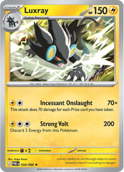 Luxray (holo) single card from Pokemon