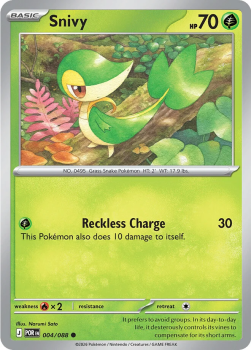 Snivy single card from Pokemon