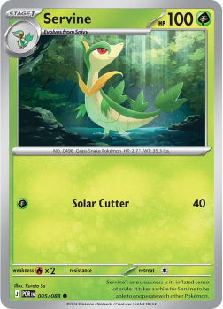 Servine single card from Pokemon