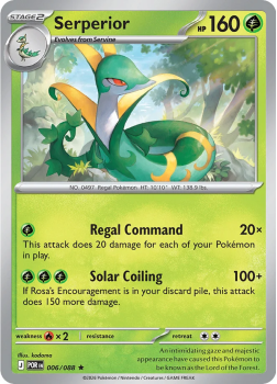 Serperior (holo) single card from Pokemon