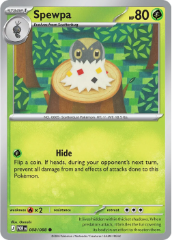 Spewpa single card from Pokemon