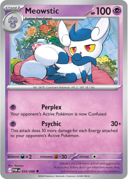 Meowstic single card from Pokemon