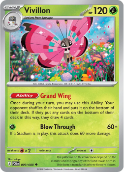 Vivillon single card from Pokemon