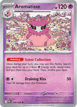 Aromatisse single card from Pokemon