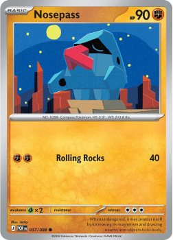 Nosepass single card from Pokemon