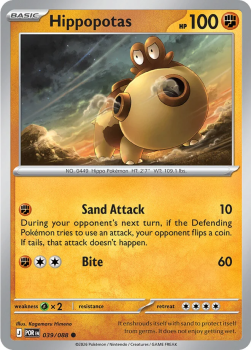 Hippopotas single card from Pokemon