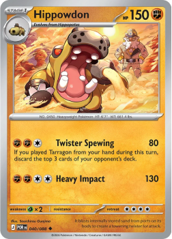 Hippowdon single card from Pokemon