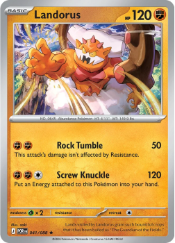 Landorus (holo) single card from Pokemon