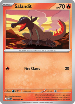 Salandit single card from Pokemon