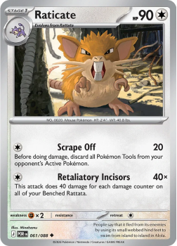 Raticate single card from Pokemon