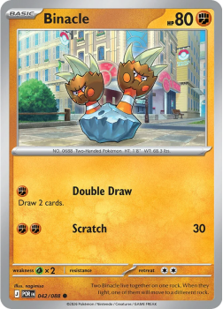 Binacle single card from Pokemon