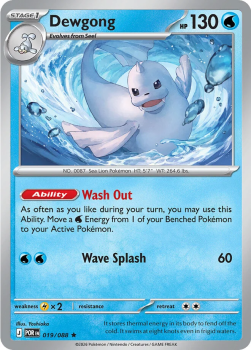 Dewgong (holo) single card from Pokemon