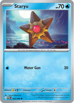 Staryu single card from Pokemon