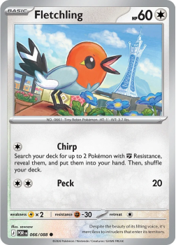 Fletchling (REVERSE HOLO) single card from Pokemon