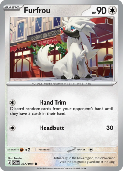Furfrou (REVERSE HOLO) single card from Pokemon