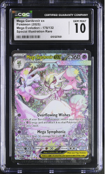 Mega Gardevoir EX (SPECIAL ILLUSTRATION RARE) : 178/132 MEGA EVOLUTION - CERTIFIED GUARANTY COMPANY Graded Card - 10 GEM MINT