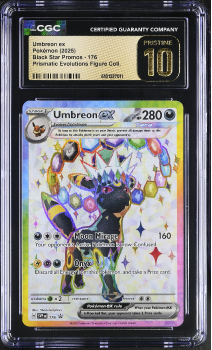 Umbreon (PROMO) : 176 BLACK STAR PROMO - CERTIFIED GUARANTY COMPANY Graded Card - 10 PRISTINE