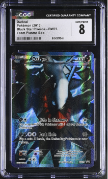 Darkrai (PROMO) : BW73 BLACK STAR PROMO - CERTIFIED GUARANTY COMPANY Graded Card - 8 N/M MINT