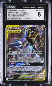 Garchomp and Giratina GX (PROMO) : SM193 BLACK STAR PROMO - CERTIFIED GUARANTY COMPANY Graded Card - 8 N/M MINT