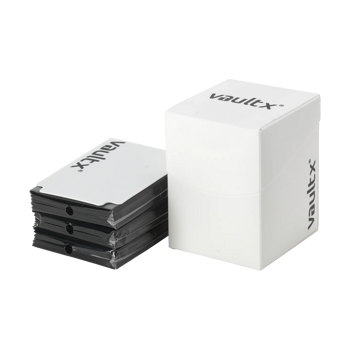 Vault X Large Deck Box 100+ With 100 Sleeves White