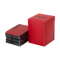 Vault X Large Deck Box 100+ With 100 Sleeves Red